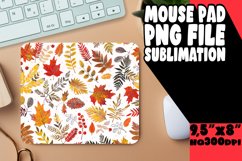 Vibrant Autumn Leaves Mouse Pad for Fall Product Image 1