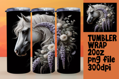 Elegant 20oz Tumbler Design , Horse Product Image 1