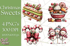 Christmas Treats Cookies Cocoa Clipart PNG Product Image 1