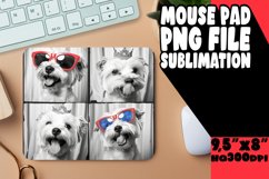 Amusing Dog Photo Sublimation Mouse Pad Design for Creative Product Image 1