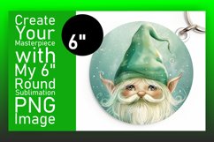 Magical Meadow: Gnome Circle Design Sublimation Watercolor Product Image 1