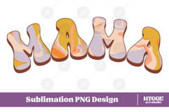 Mama Png Retro Retro Mother's Day Mom Sublimation Product Image 1