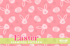 Easter Eggs Bunny Seamless Pattern PNG Sublimation Product Image 5