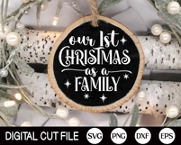 2025, Mr and Mrs Bundle, Our First Christmas Ornament SVG Product Image 7
