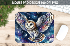 Owl Mouse pad Sublimation - Halloween Animal PNG Design Product Image 1