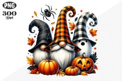 Halloween Gnomes Sublimation - Clipart PNG Design Product Image 1