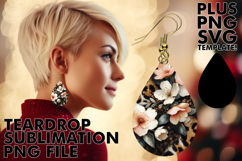Unique Teardrop EARRINGS Design, Leopard Prints Product Image 1