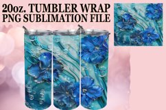 Sublimation Springtime Splendor Tumbler Wrap Design 20oz Product Image 1