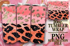 Leopard Luxe &amp; Flower Fusion Tumbler Patterns - 20oz Product Image 1
