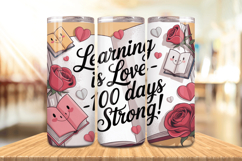 100 Days Of School Tumbler wrap, Teacher Day 20oz Tumbler Product Image 1
