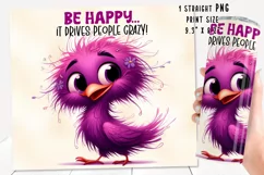 Funny bird quote Tumbler Wrap|PNG, 20 oz. Product Image 2