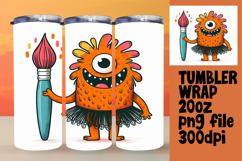 FASHIONABLE 20oz Tumbler Design for Any Occasion , Monster Product Image 1