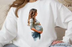 Mothers Day Pregnant Sublimation PNG Product Image 1