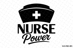 Nurse Power Svg | Nurse Svg | Svg Cut Files Product Image 1