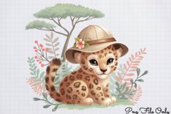 Watercolor Safari Adventure Clipart PNG Product Image 1