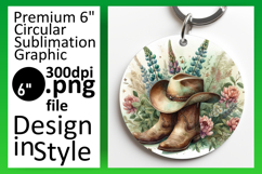 Dynamic Round Design for Keychains , Western Product Image 1