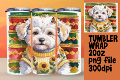 SLEEK 20oz Tumbler Design , Cute Dog Product Image 1