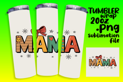 Sublimation Tumbler Template 20oz , Mama Product Image 1