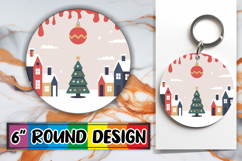 Blissful Round Coasters for Gifts, Winter Product Image 1