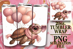 JOYFUL ESCAPES 20oz TUMBLER WRAP, Turtle Product Image 1