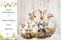 Easter Goose Wind Spinner, Cute Easter Wind Spinner Design Product Image 1