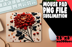 ENCHANTED MOUSE MAT MAGICAL DESIGN, 3D Flower Product Image 1