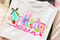 Spring Season png, Spring Coquette bow PNG, Preppy spring pn Product Image 4