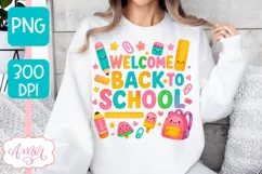 Welcome back to school shirt PNG, Teacher sublimation PNG Product Image 4