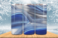 Winter Wonderland Snowflake PNG, Icy Tree 20oz Tumbler wrap Product Image 1
