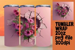 Whimsical Floral Affection Heart Tumbler Product Image 1