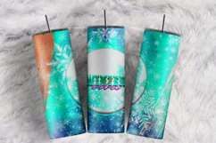 Winter Vibes Snowflakes Glitter Brush 20 oz tumbler wrap Product Image 1