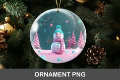 3D christmas ornament - snowman Product Image 1