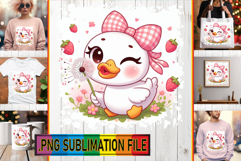 Fun Tote Bag Ideas PNG, Cute Goose Product Image 1