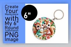 Playful Circle Design for Sublimation , Sweet Animals Product Image 1