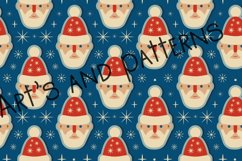Retro Christmas pattern with Santa Claus Product Image 2