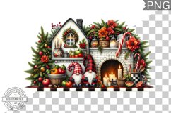 Christmas Gnome Sublimation - Clipart PNG Design Product Image 1