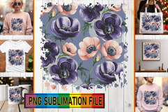 Playful TSHIRT Art PNG, Flower Pattern Product Image 1