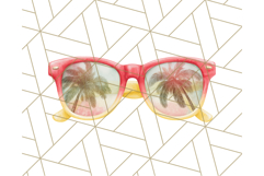 Strawberry Red Lemon Yellow Summer Clipart PNG, Summer Icons Product Image 4