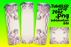 Unique 20oz Tumbler Gift Design , Flowers Product Image 1