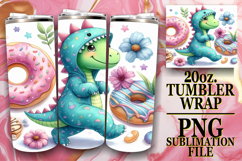 Radiant Adventures 20oz tumbler wrap, Dino Product Image 1