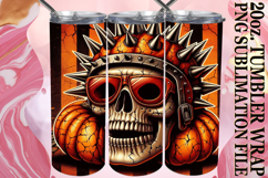 Uplifting spirits 20oz tumbler wrap, Skull Product Image 1