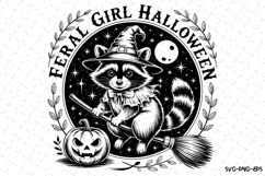 Feral Girl Halloween Svg | Halloween Svg | Svg Cut Files Product Image 1