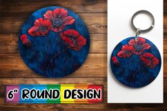 Petal Parade Sublimation Options - Keychain &amp; Car Coaster Product Image 1