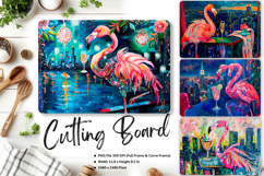 Flamingo Cutting Board Kitchen Chopping Board Sublimation88 Product Image 1