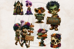 Halloween Curiosities Clipart Set | Spooky Transparent PNG Product Image 12