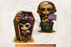 Halloween Curiosities Clipart Set | Spooky Transparent PNG Product Image 13