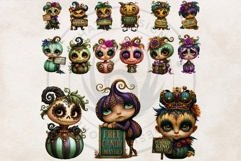 Halloween Curiosities Clipart Set | Spooky Transparent PNG Product Image 5