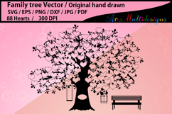 88 hearts family tree svg Product Image 1