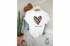Mama Svg, Mom Shirt Svg, Leopard Heart Svg Product Image 2
