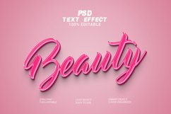 3d Text Effect Style Beauty Product Image 1